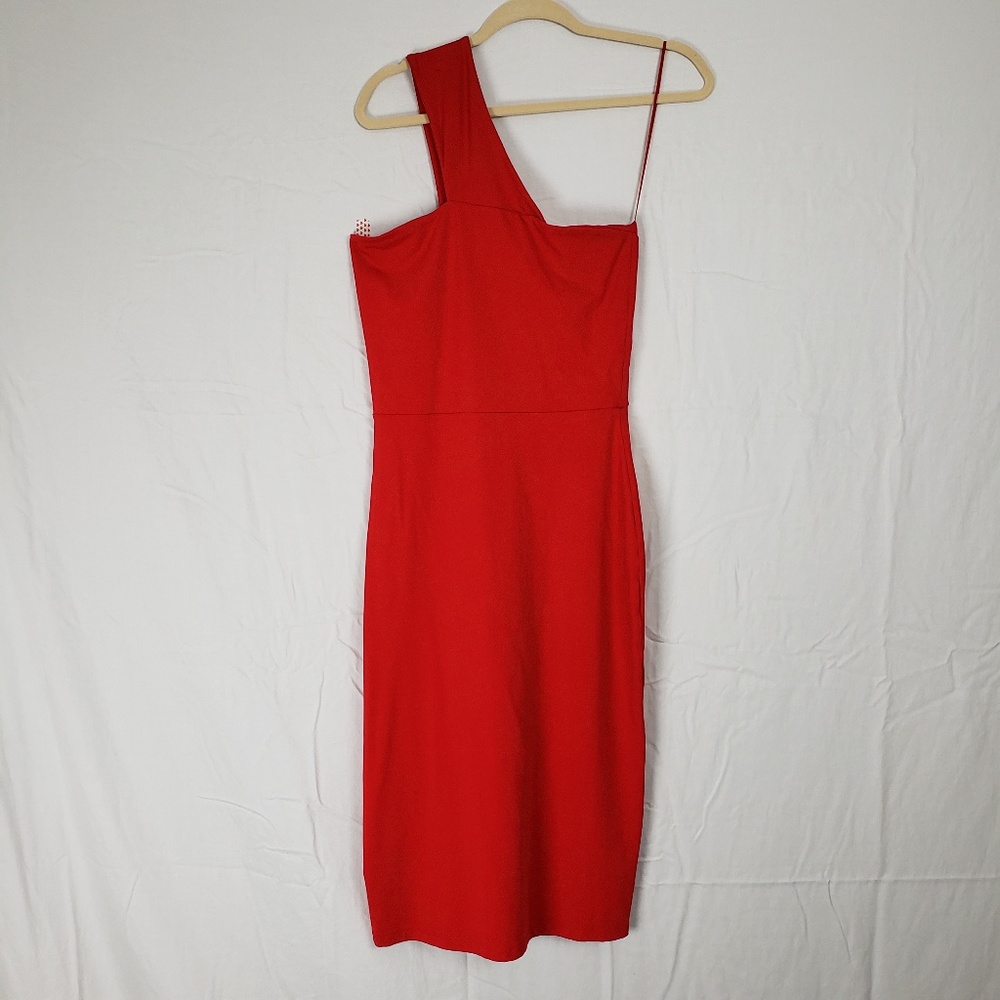 Susana Monaco One Shoulder Midi Dress